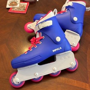 Impala Inline Skates Blue and Pink Size 9